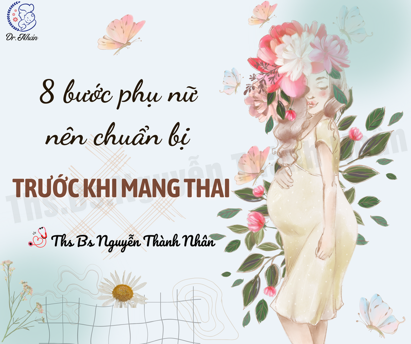8 BƯỚC PHỤ NỮ NÊN CHUẨN BỊ TRƯỚC KHI MANG THAI