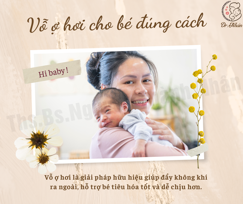 VỖ Ợ HƠI CHO BÉ ĐÚNG CÁCH