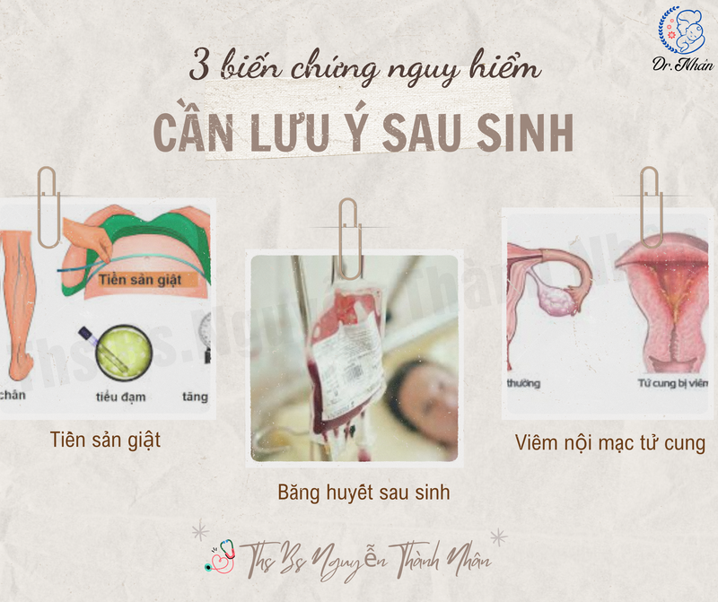 3 BIẾN CHỨNG NGUY HIỂM CẦN LƯU Ý SAU SINH