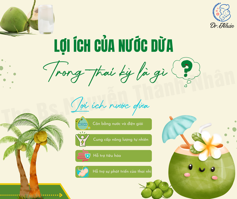 CÓ THAI UỐNG NƯỚC DỪA ĐƯỢC KHÔNG?