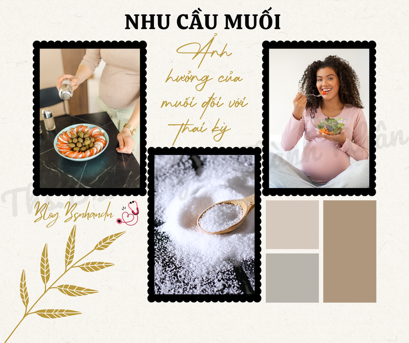 NHU CẦU MUỐI VÀ ẢNH HƯỞNG CỦA MUỐI ĐỐI VỚI THAI KỲ