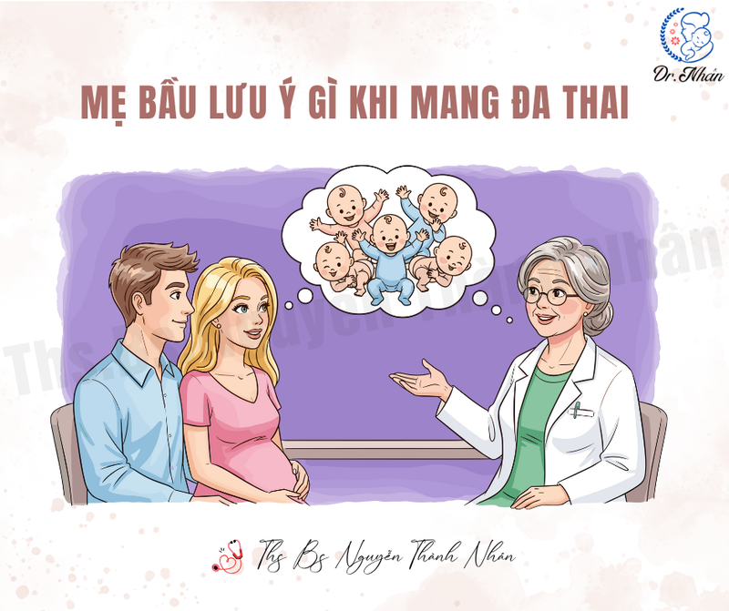 MẸ BẦU LƯU Ý GÌ KHI MANG ĐA THAI