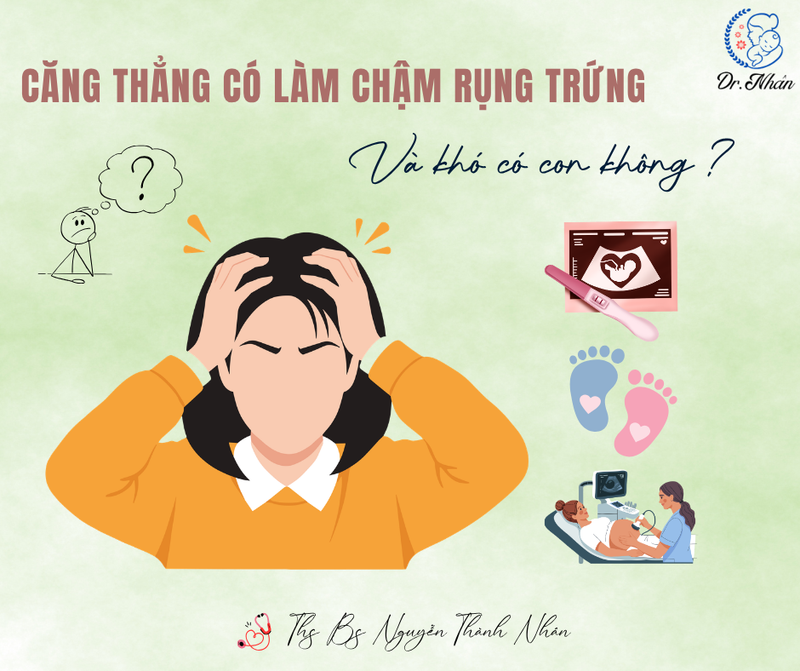 CĂNG THẲNG CÓ LÀM CHẬM RỤNG TRỨNG VÀ KHÓ CÓ CON KHÔNG?
